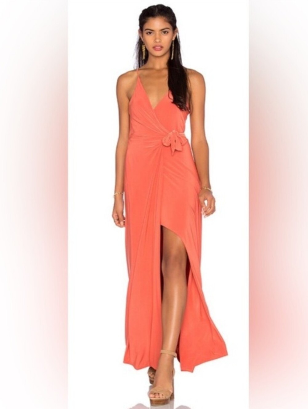 MISA Veronika Wrap Maxi Dress
